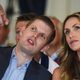 “No, my dad is not racist. Hey, look over there!” (Photo: Jeff J Mitchell/Getty Images)